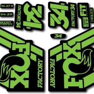 Fox 34 FACTORY 2018 Fork Stickers - green