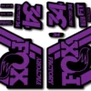 Fox 34 FACTORY 2018 Fork Stickers - hope purple
