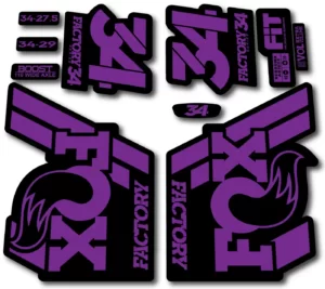 Fox 34 FACTORY 2018 Fork Stickers - hope purple