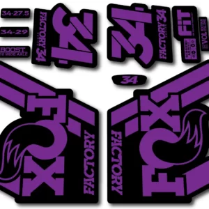 Fox 34 FACTORY 2018 Fork Stickers - hope purple
