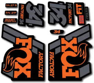 Fox 34 FACTORY 2018 Fork Stickers - original