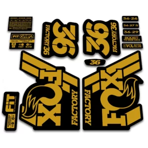 Fox 36 Factory Fork Stickers 2018 Grip2 gold