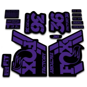 Fox 36 Factory Fork Stickers 2018 Grip2 hope purple