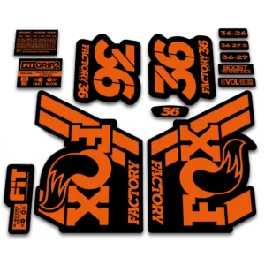 Fox 36 Factory Fork Stickers 2018 Grip2 orange