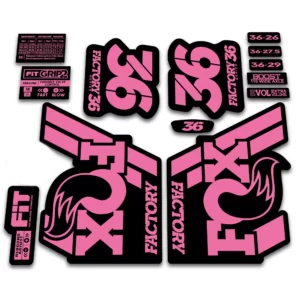 Fox 36 Factory Fork Stickers 2018 Grip2 pink
