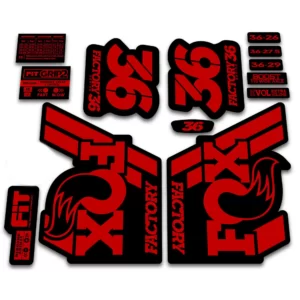 Fox 36 Factory Fork Stickers 2018 Grip2 red