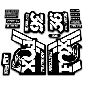 Fox 36 Factory Fork Stickers 2018 Grip2 white