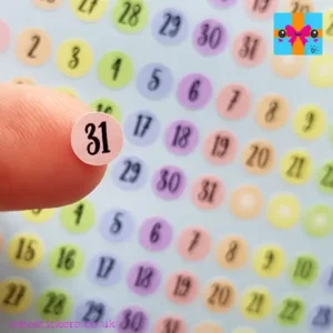 date dot stickers