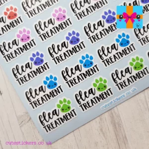 dog care planner stickers