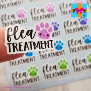 flea treatment planner stickers