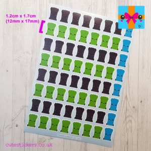 Blue Bin planner stickers