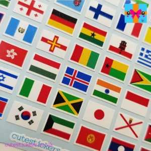 Flags of the World planner stickers