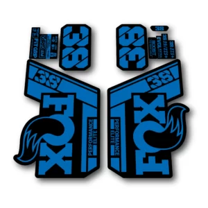 Fox 38 Performance Elite Fork Stickers 2022 blue