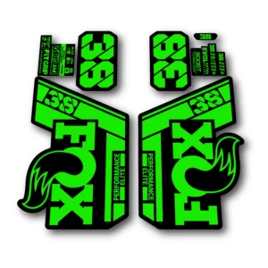 Fox 38 Performance Elite Fork Stickers 2022 fluorescent green