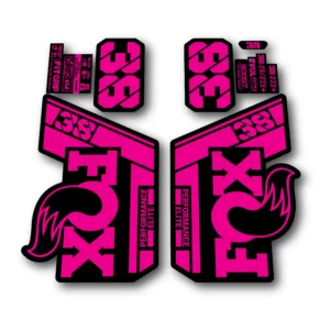 Fox 38 Performance Elite Fork Stickers 2022 fluorescent pink