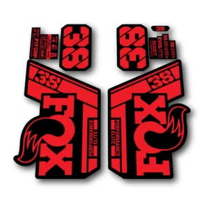Fox 38 Performance Elite Fork Stickers 2022 fluorescent red