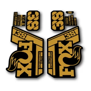 Fox 38 Performance Elite Fork Stickers 2022 gold