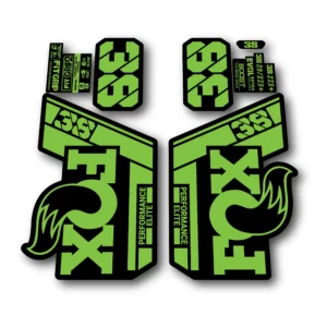 Fox 38 Performance Elite Fork Stickers 2022 green