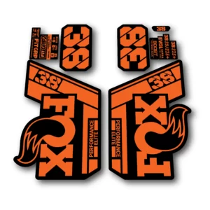 Fox 38 Performance Elite Fork Stickers 2022 orange