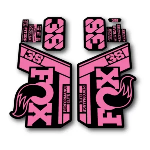 Fox 38 Performance Elite Fork Stickers 2022 pink