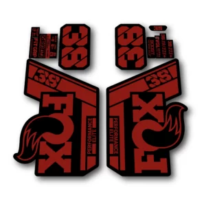 Fox 38 Performance Elite Fork Stickers 2022 red