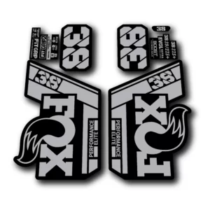 Fox 38 Performance Elite Fork Stickers 2022 silver grey