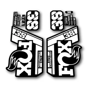 Fox 38 Performance Elite Fork Stickers 2022 white