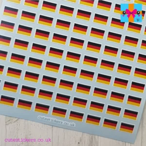 German flag planner stickers