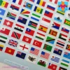 Mini Flags of the World planner stickers