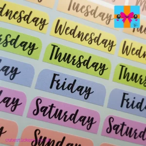 days of the week labels erin condren