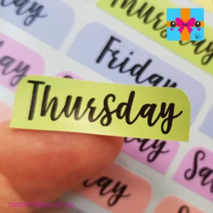 erin condren days of the week planner stickers