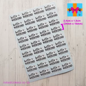 hello weekend planner stickers