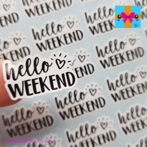hello weekend stickers