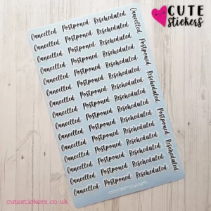 functional script stickers