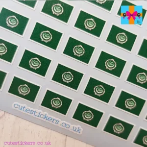 mini arab league flag stickers