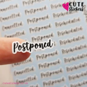 postponed planner stickers