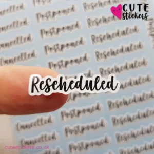 rescheduled planner stickers