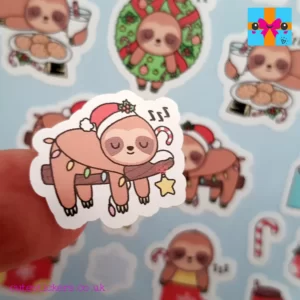 Christmas Sloth planner stickers