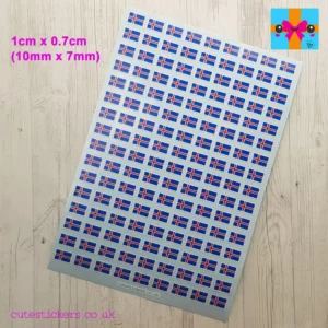 Iceland Flag mini planner stickers