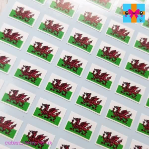 Welsh flag planner stickers