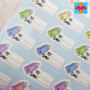 baby bottle feeding stickers