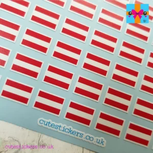 Austrian Flag planner stickers