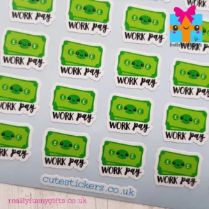 salary planner stickers