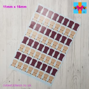 Beige Burgundy Bolton Wheelie Bin Stickers
