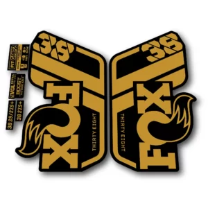Fox 38 Performance Fork Stickers 2022 gold