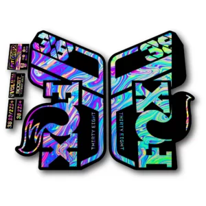 Fox 38 Performance Fork Stickers 2022 oilslick