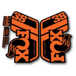 Fox 38 Performance Fork Stickers 2022 orange