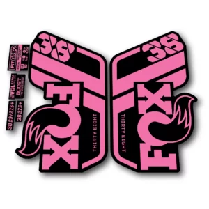 Fox 38 Performance Fork Stickers 2022 pink