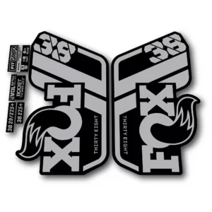 Fox 38 Performance Fork Stickers 2022 silver grey
