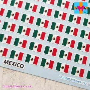 Mexican Flag Stickers Mini